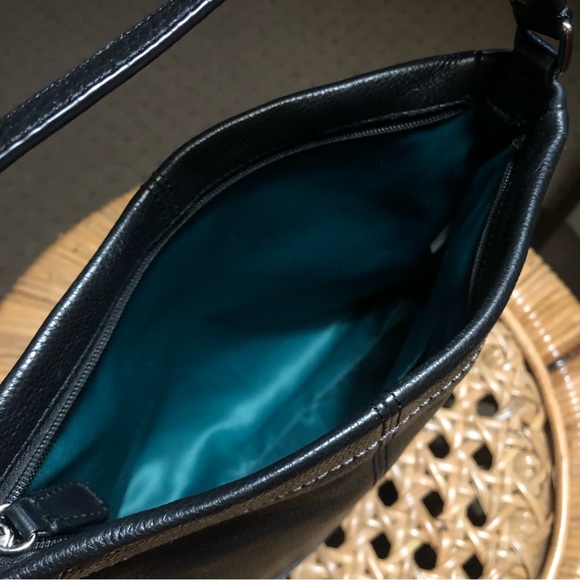 Coach Black Pebbled Leather Hobo Shoulder Bag - Picture 10 of 14